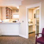 View of the front desk