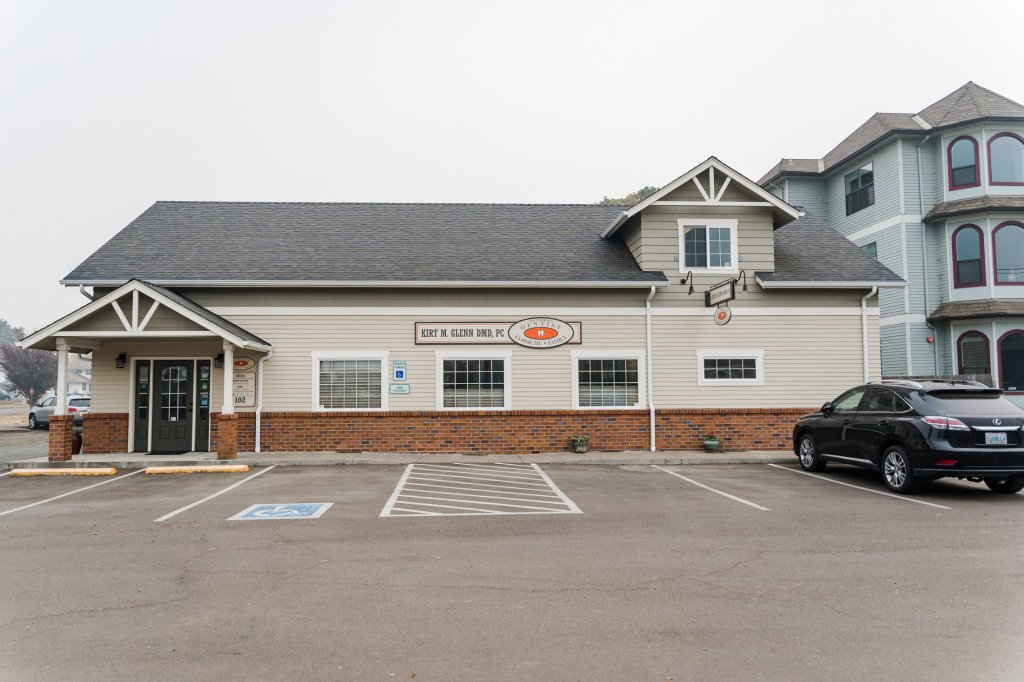 front of office building